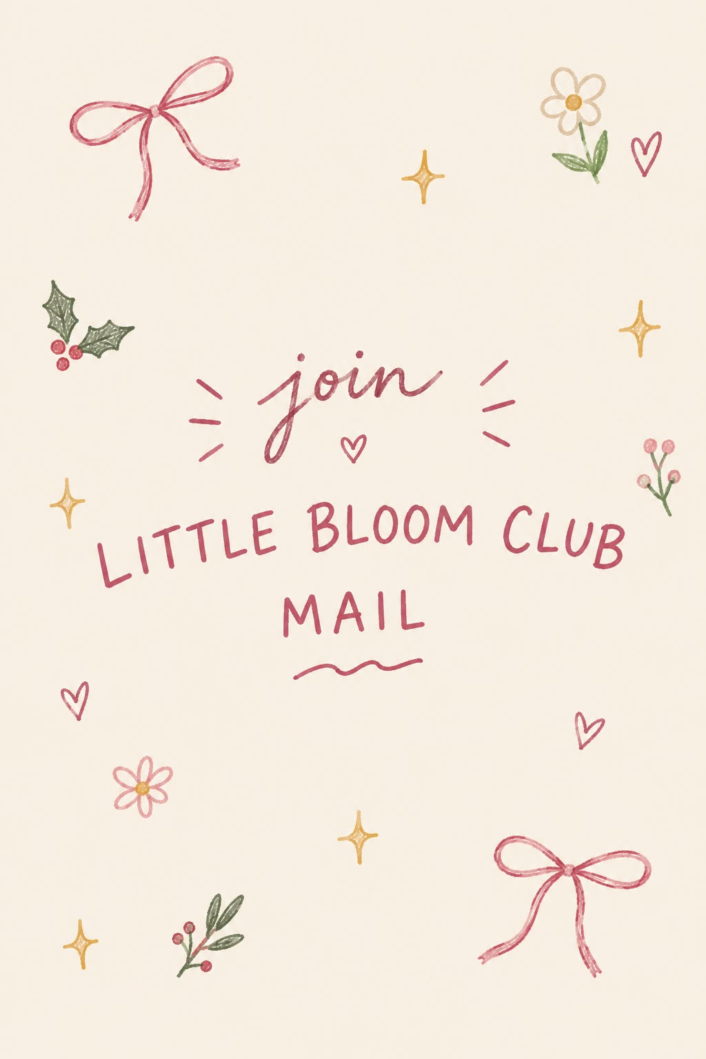 The Little Bloom Club mail (November) Christmas Edition
